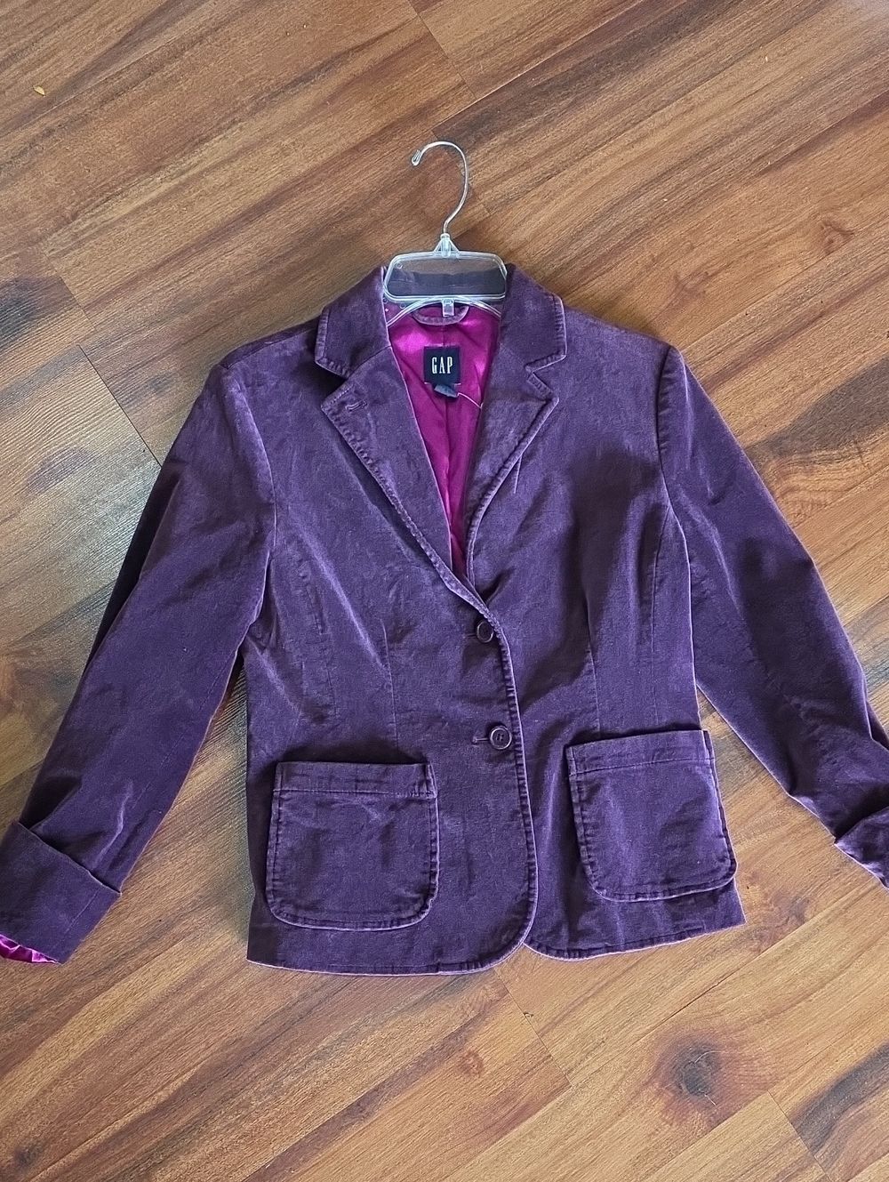 Vintage Purple Grape Velvet Gap Blazer